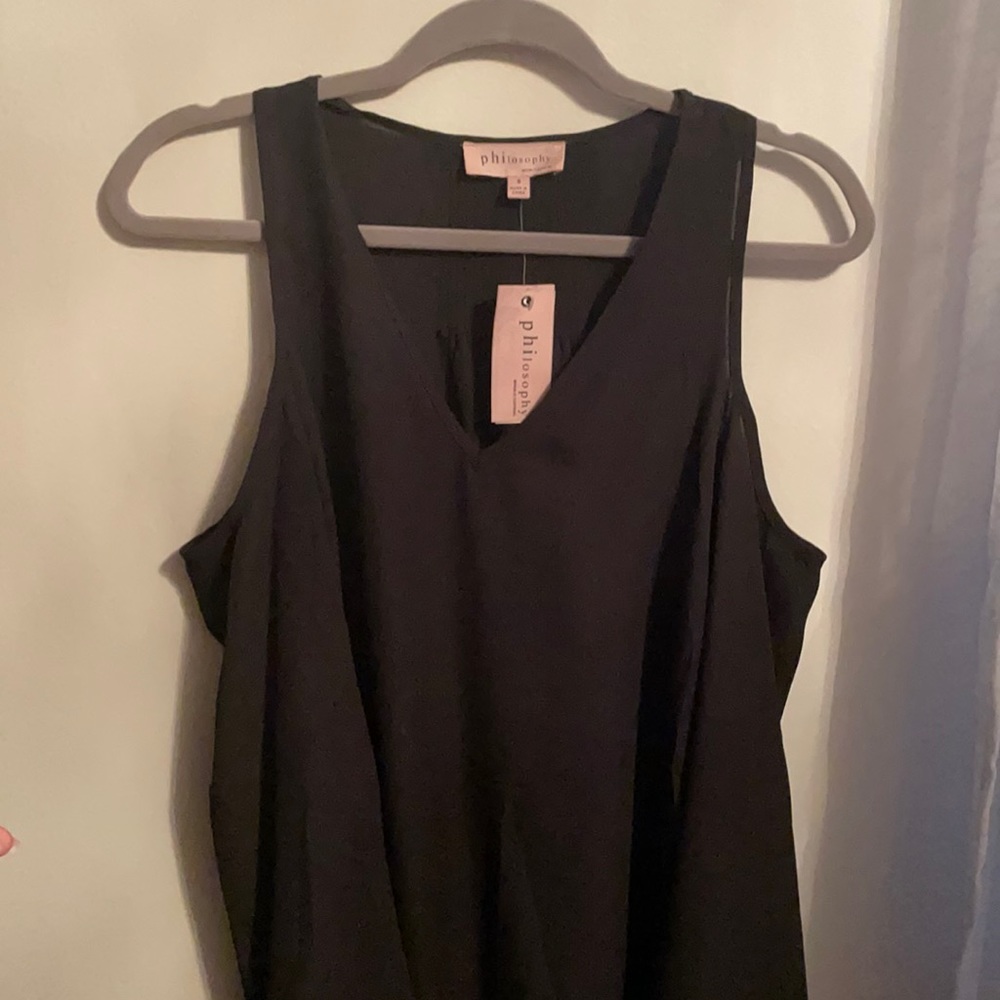 Philosophy cut out Black shirt